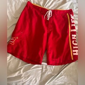 Men’s Vintage Miller High Life Swim Trunks